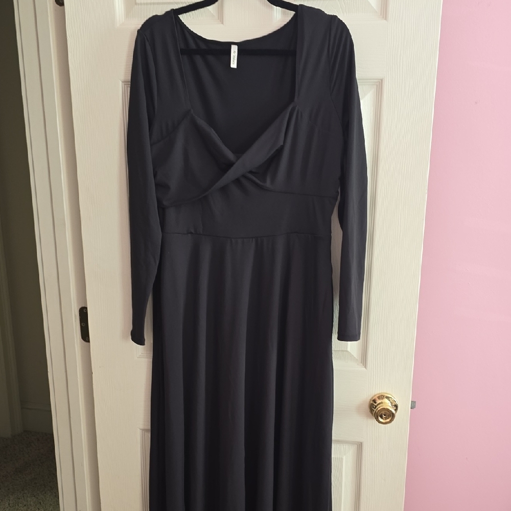 Chic Black Long Sleeve Dress